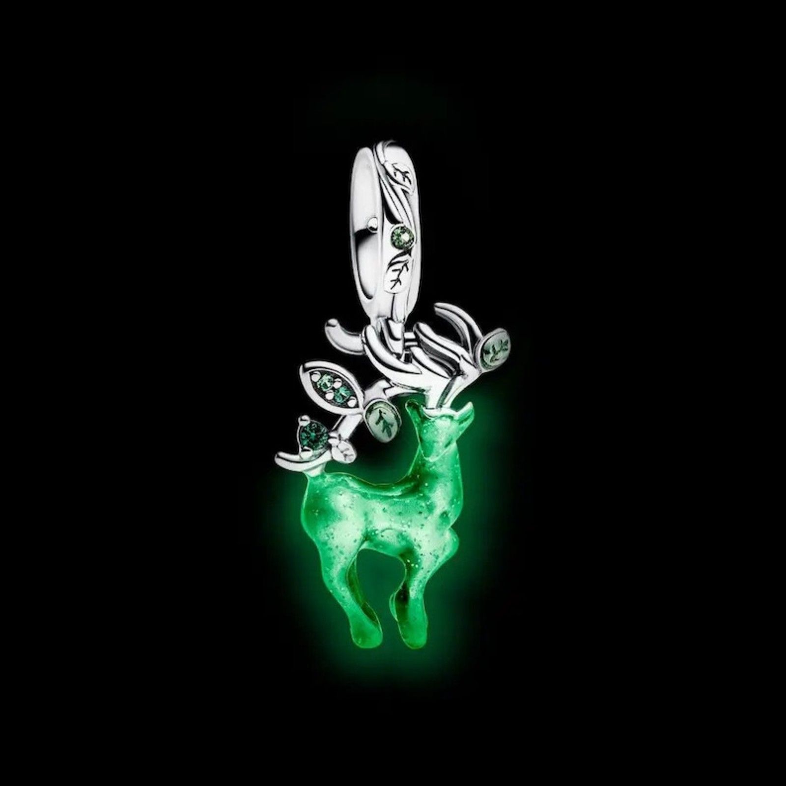 Glow In The Dark King Of Glory X Yaolin Deer Dangle S925 Ale Sterling Silver